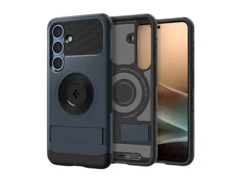 Slim Armor MagFit Samsung Galaxy S25 Plus Hoesje Back Cover Metal Slat