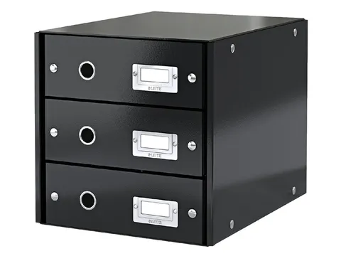 Ladenbox 3 Laden Leitz Click & Store 3 Laden Zwart 81% gerecycled kart