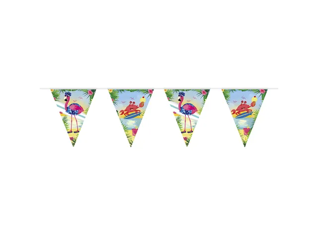 Vlaggenlijn Flamingo Meerkleurig 10m