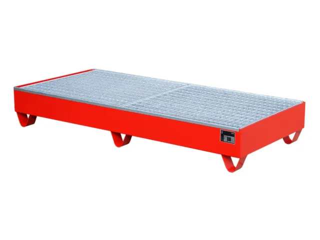 Systeem-Opvangbak Rood 3x 200l 202l 275x 1800x 800mm Rooster