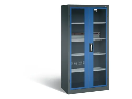 acculaadkast 1950x930x500mm 5stekkerdozen 230V cil.-slot front RAL5010