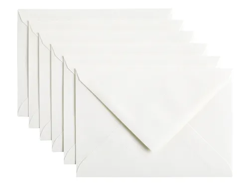Envelop Papicolor C6 114x162mm Hagelwit Gegomd