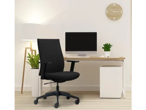 bureaustoel Canillo, stoffen rug