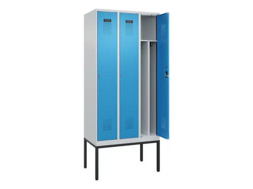 locker voor scheiding van kleding,HxBxD 2120x900x500mm,3vak