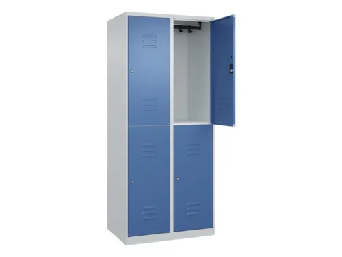 dubbeldekse locker,HxBxD 1850x800x500mm,2x2vak.,vak B 400mm