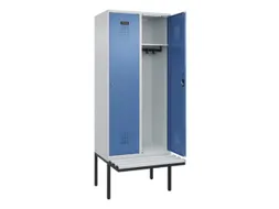 locker met bank,HxBxD 2120x800x815mm,2vak,vak B 400mm,cilinderslot