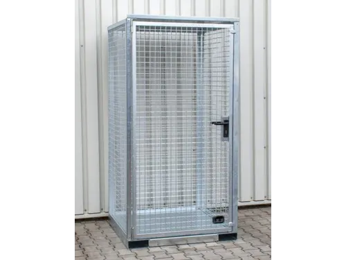 gasflessendepot,v. 16xØ 230mm fles,HxBxD 2170x1085x1140mm,m. deksel