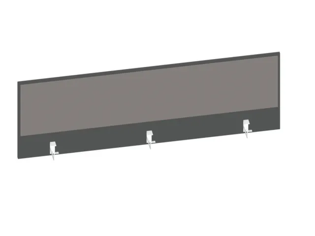 baliepaneel bureau aanbouw achter MS-donkergrijs BN8078-grijs 1600mm