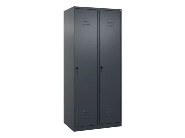 locker,HxBxD 1850x800x500mm,2vak,vak B 400mm,draaigrendel