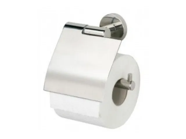 Toiletrolhouder+klep boston chroom, per stuk