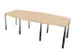 vergadertafel,HxBxD 740x2400x1200mm,vatvormig,NE-esdoorn