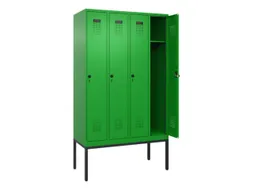 locker,HxBxD 2120x1200x500mm,4vak,vak B 300mm,draaigrendel