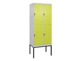 dubbeldekse locker,HxBxD 2120x800x500mm,2x2vak.,vak B 400mm - 1
