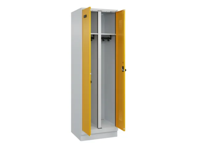 locker voor scheiding van kleding,HxBxD 1950x600x500mm,2vak