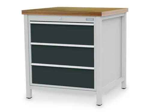 werkbank met opbergruimte,HxBxD 859x810x750mm,multiplexblad