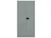 kantoorkast openslaande deuren HxBxD 1950x914x400mm Stalen Zilver