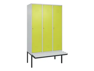 locker voor scheiding van kleding,HxBxD 2120x1200x815mm,3vak - 1