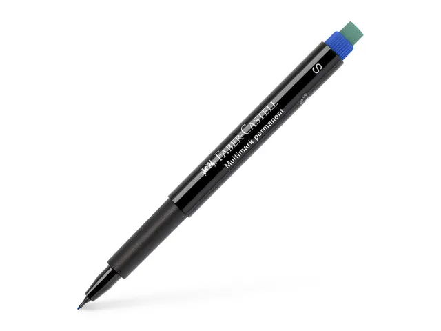 Marker Faber-Castell Multimark permanent S blauw
