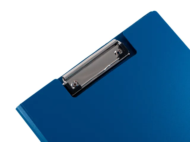 klembord A4 blauw met deksel en sterke klem
