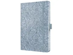 Notitieboek Jolie Beauty A5 BLUE MONSTERA gelinieerd 174pag 80gr HC