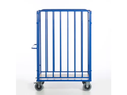pakketwagen,draagverm. 600kg,laadvl. LxB 1200x740mm,houtetage,RAL5010