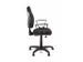 Bureaustoel EN1335 Linea Tiger 01 zwart/zwart met armleuning