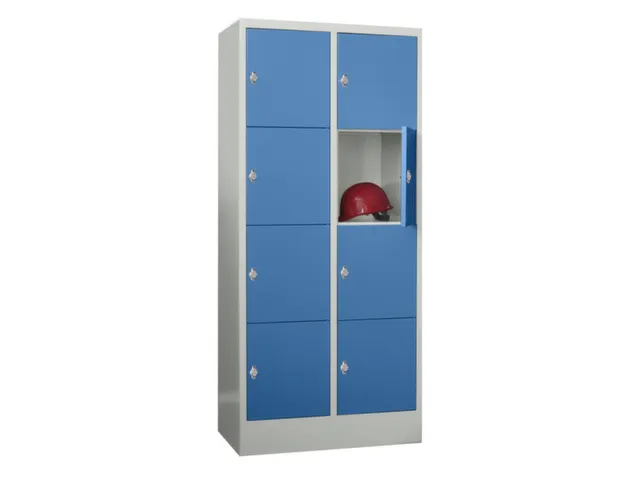 armoire multicases,HxlxP 1850x800x500mm,RAL7035,face avant RAL5012