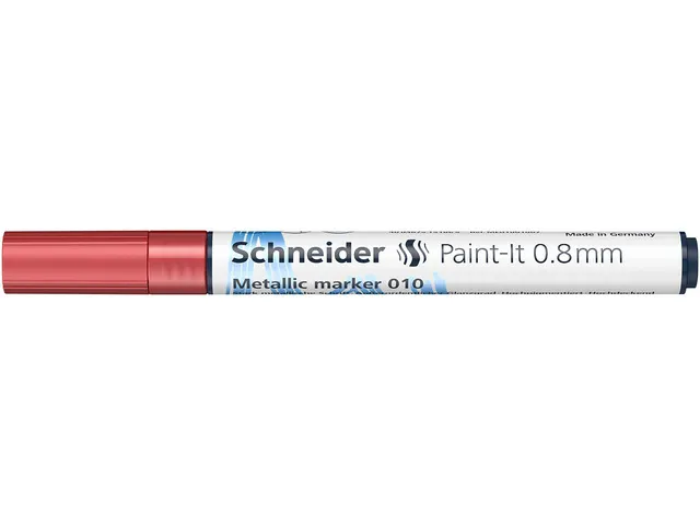 Metallic marker Schneider Paint-It 010 0.8mm rood metallic