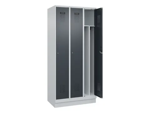 locker voor scheiding van kleding,HxBxD 1950x900x500mm,3vak