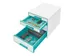 Ladenblok Leitz WOW Cube 4 laden wit/ijsblauw