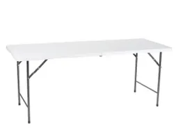 Vouwtafel weerbestendige Klaptafel 180x70x74cm HDPE Wit