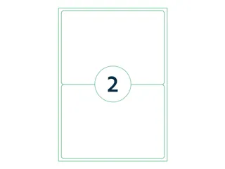 Etiket Rillstab 199.1x143.5mm Wit - 1