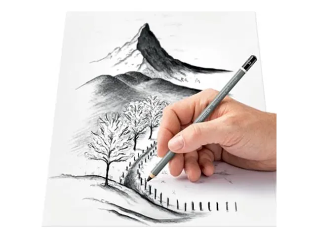 houtskool potlood Mars Lumograph, zacht