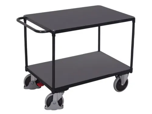 tafelwagen,draagverm. 500kg,2etage(s),laadvl. LxB 1200x800mm,houtetage