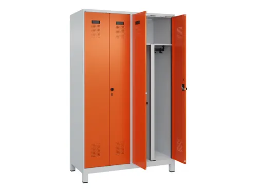 PBM-locker,HxBxD 1950x1200x500mm,4vak,vak B 300mm,draaigrendel
