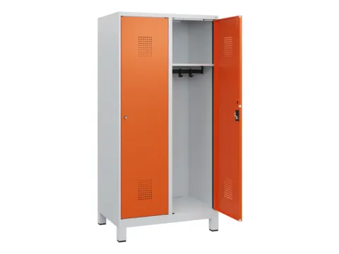 schoollocker,HxBxD 1630x800x500mm,2vak,vak B 400mm,cil.-slot,voeten