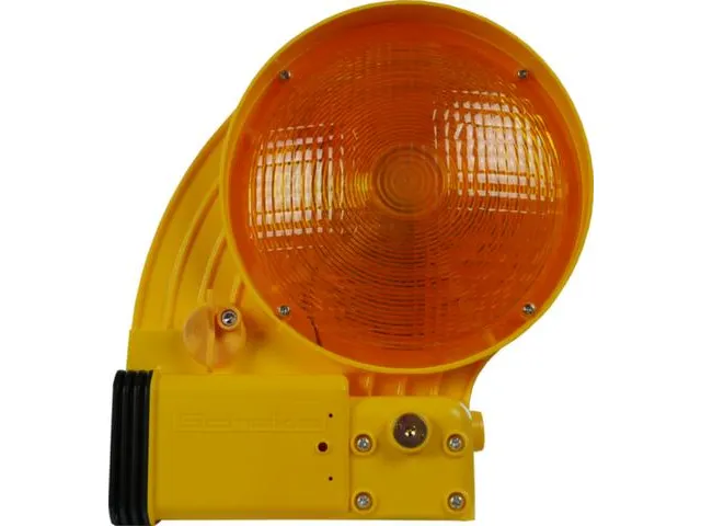 bakenlamp,LED,geel,HxBxD 290x200x85mm,m. schemerautomaat
