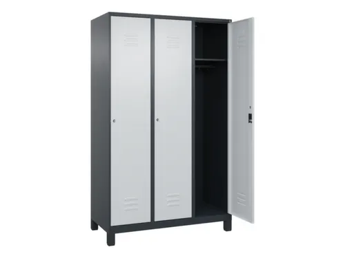 locker,HxBxD 1950x1200x500mm,3vak,vak B 400mm,cil.-slot,voeten