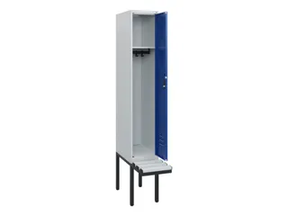 locker met bank,HxBxD 1950x300x815mm,1vak,vak B 300mm,cil.-slot - 2