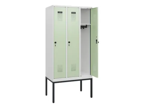 schoollocker,HxBxD 1950x900x500mm,3vak,vak B 300mm,draaigrendel