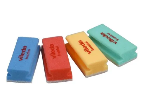 Vileda Glitzi non-scratch schuurspons 15x7cm Rood/Wit 10 stuks