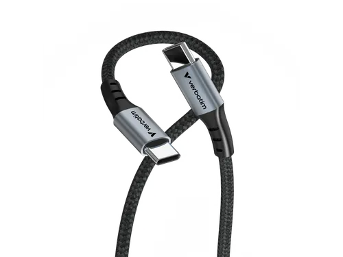 S+C Usb-C/Usb-C Kabel zwart 100W 31846 480Mbps 1.20m