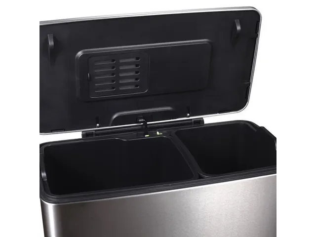 Pedaalemmer Afvalscheiding 46 Liter Mat Rvs