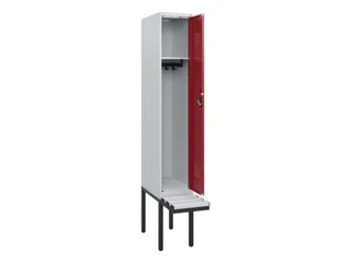 locker met bank,HxBxD 1950x300x815mm,1vak,vak B 300mm,cilinderslot - 1
