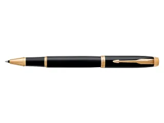 Rollerpen Parker IM Black Lacquer GT Finish Fijn Zwarte inkt - 1