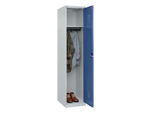 locker,HxBxD 1850x400x500mm,1vak,vak B 400mm,cil.-slot,staand op vloer