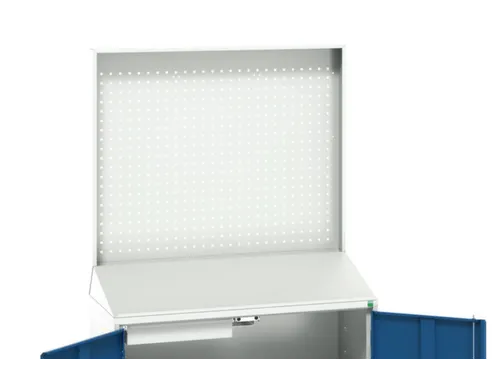 lessenaarkast achterwand 2000x1050x550mm 2 legbord/1lade RAL5010
