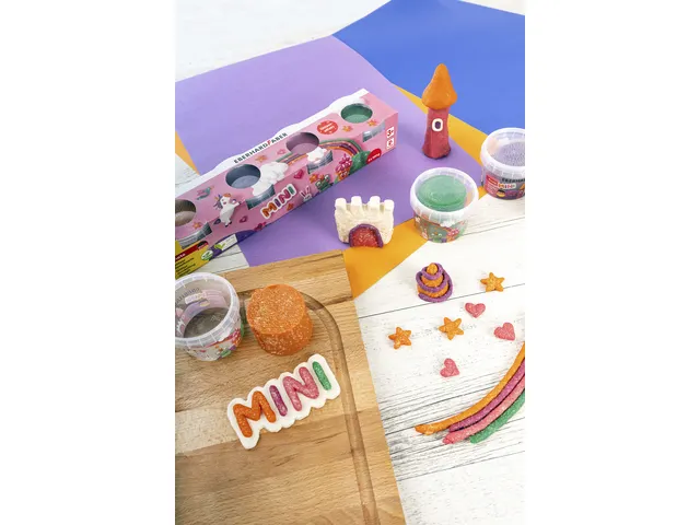 Kinderklei Eberhard Faber Glitter in beker, 100gram per beker