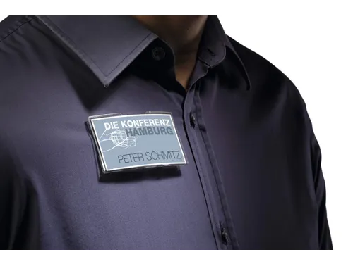 Badge Durable 8123 convex met magneet 40x75mm