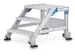 escalier mobile,roulant,estrade H 0,4m,2marches,inclinaison 45°,alu